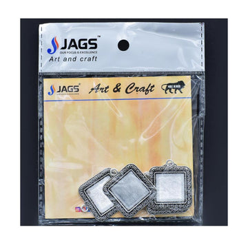 Square Mirror Metal Craft Fittings – 2 Pcs