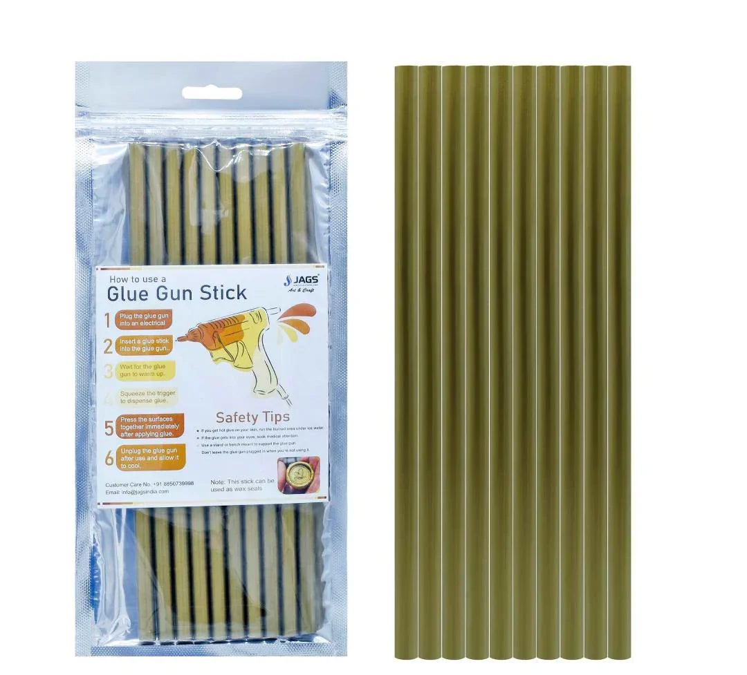 Golden Thin Glue Sticks – 10 Pcs (7mm x 20cm)