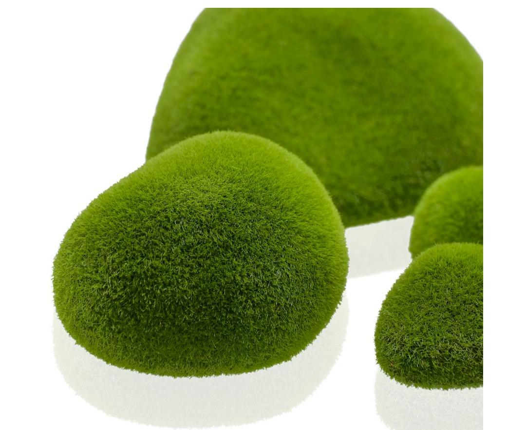 Artificial Decorative Grass Stone – Green – 1x6Pcs