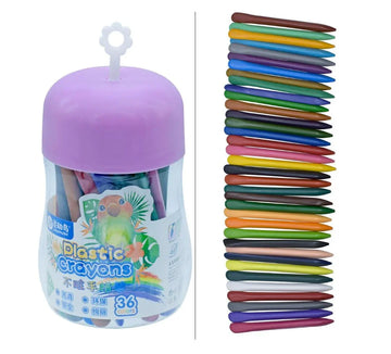 Plastic Crayons – 12 Colours – 2023-36