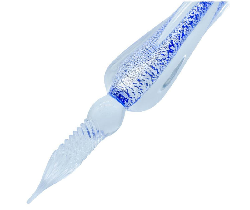 Premium Crystal Fountain Pen Gift Box with 12 Ink Bottles