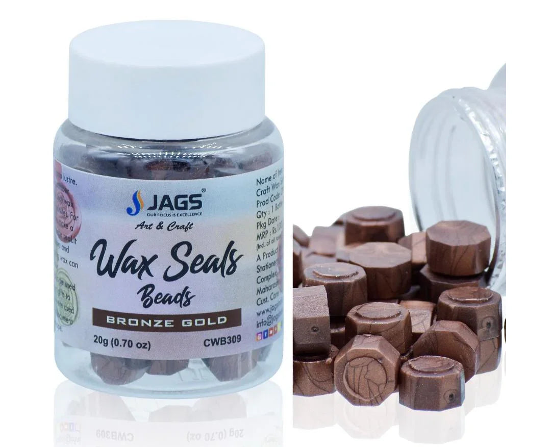 Jags Craft Wax Seal Beads – 20g Bronze Gold