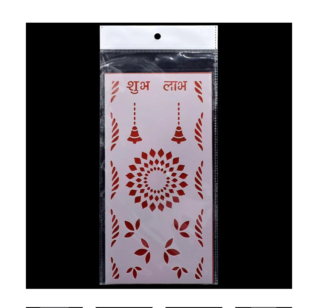 Jags Stencil Plastic – 1 Pc – 4x8 Inch Shubh Labh Bell