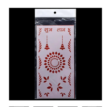 Jags Stencil Plastic – 1 Pc – 4x8 Inch Shubh Labh Bell
