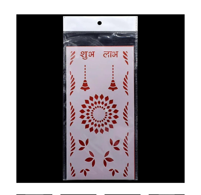 Jags Stencil Plastic – 1 Pc – 4x8 Inch Shubh Labh Bell