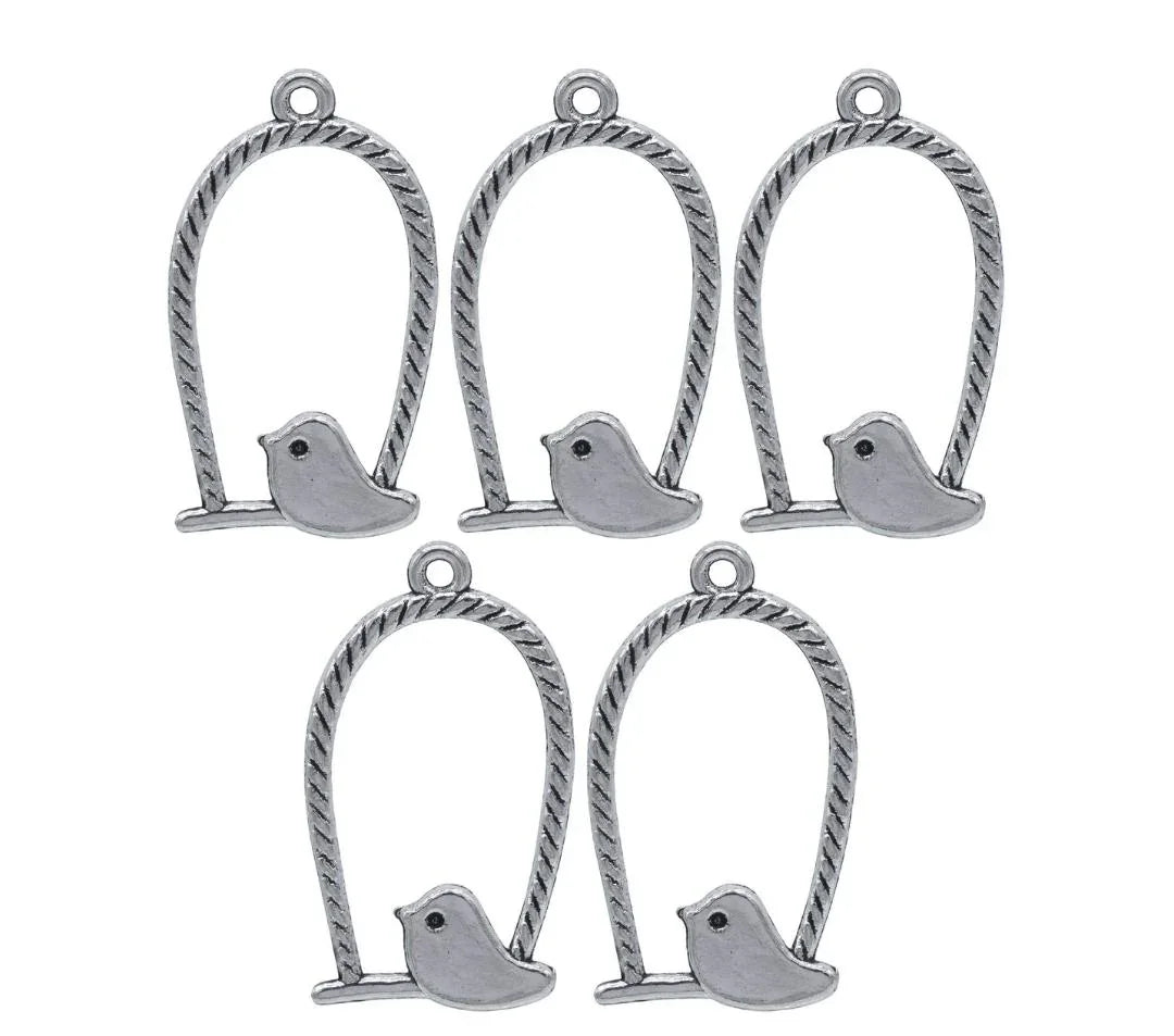 Metal Craft Fitting – 5 Pcs Birdcage Design
