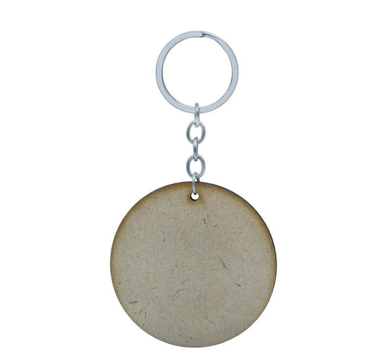 MDF Mandala Cutout Keychain – Set of 6 (2.5 Inch, 4MM)
