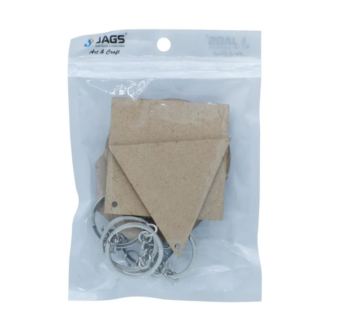 MDF Mandala Cutout Keychain – Set of 6 (2.5 Inch, 4MM)