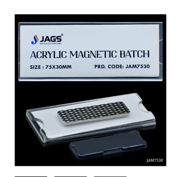 Jags Acrylic Magnetic Batch – 75x30MM