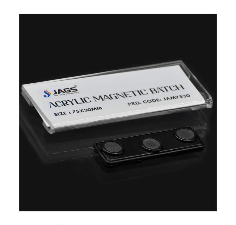 Jags Acrylic Magnetic Batch – 75x30MM