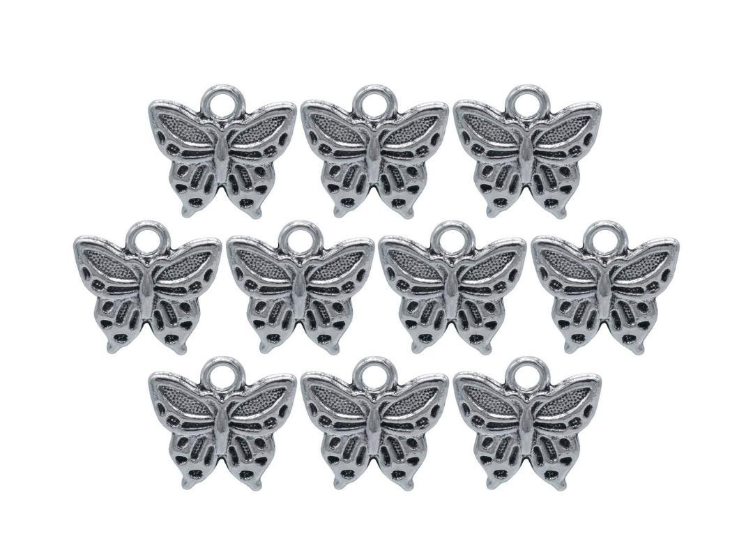 Metal Craft Fitting 10 Pics Butterfly