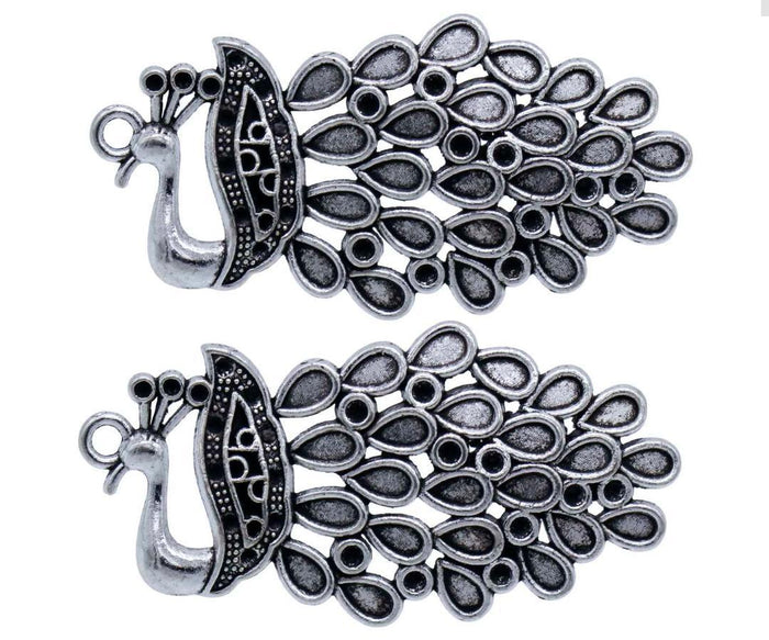 Metal Craft Fitting 2 Pcs Peacock