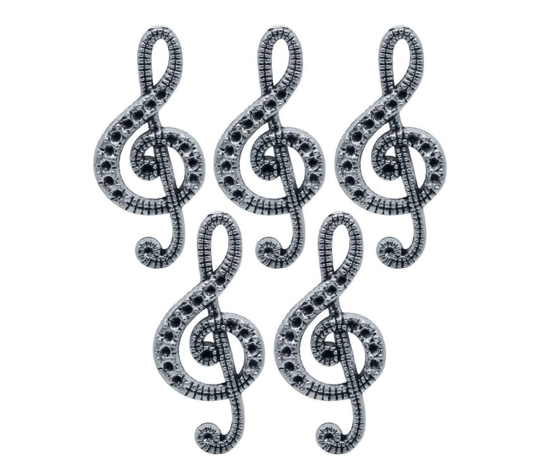 Metal Craft Fitting – 5 Pcs Music Symbol