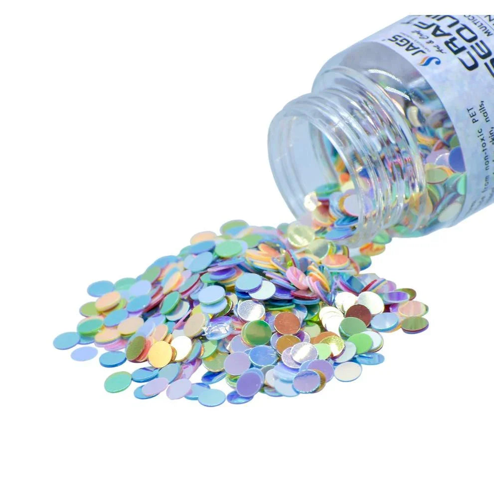 Jags Craft Sequins – Round 5MM Multicolour | 20g Pack |