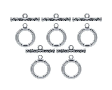 Metal Craft Fitting 5 Pics Set Toggle Clasp