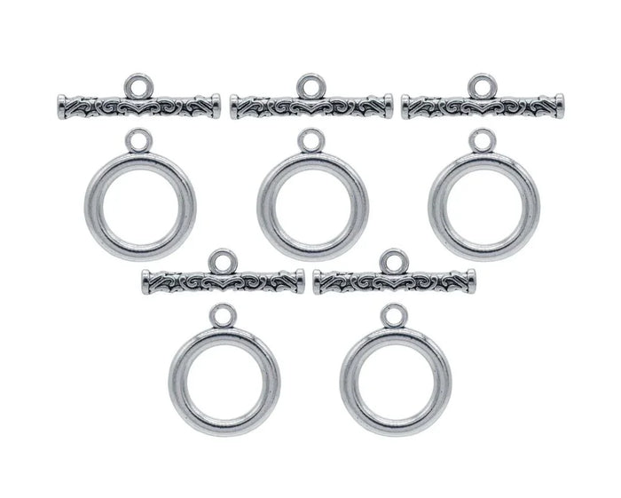 Metal Craft Fitting 5 Pics Set Toggle Clasp