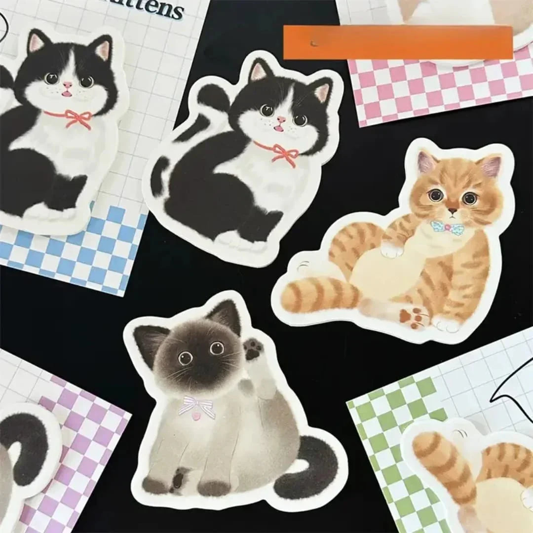 Mini Cute Kitty Sticky Notes | 30 Sheets | 3x3 Pack