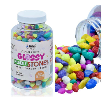 Jags Pebble Stones Small 500Gms – Multi Colour
