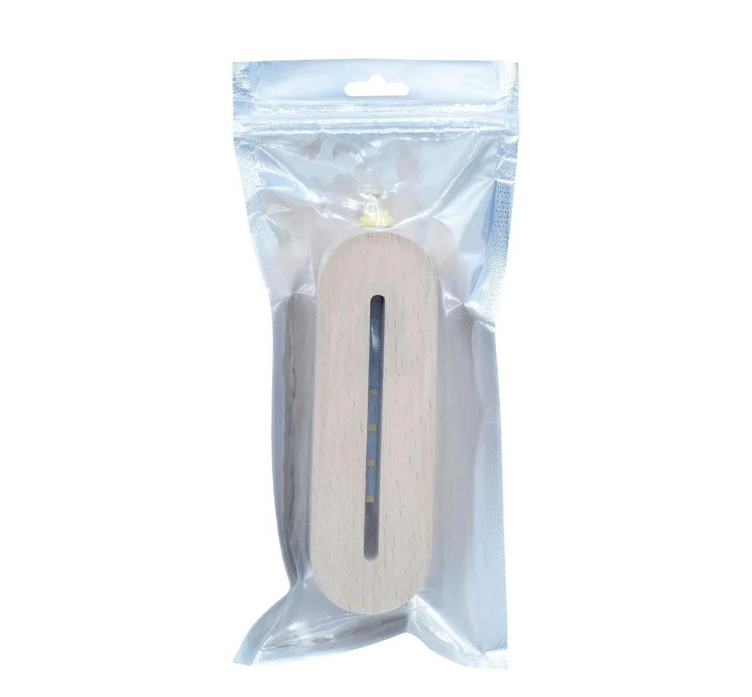 Wooden Stand With C Pine LED Light 5.5 Inch