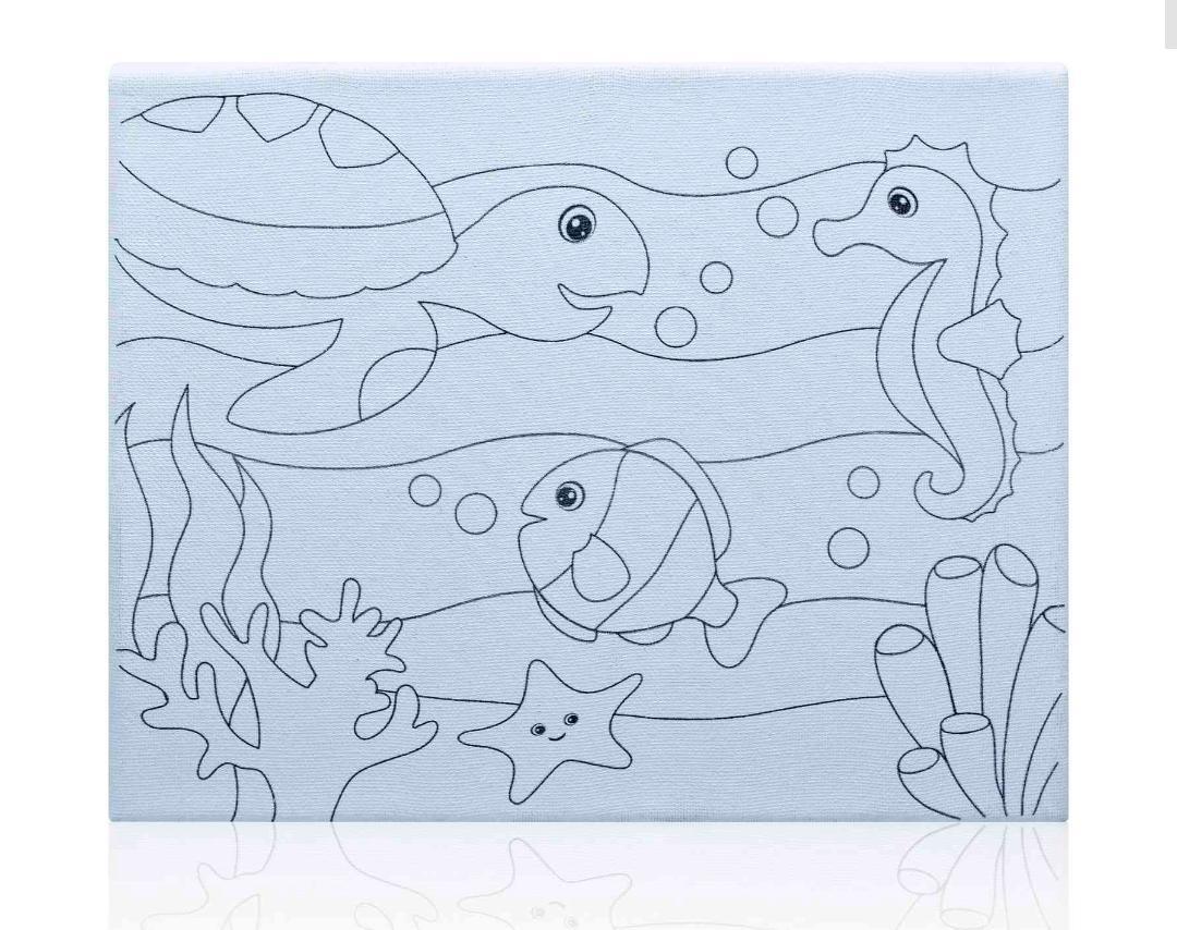 Stretched Canvas Pre Marked 8X10 (1pcs) pack of 1