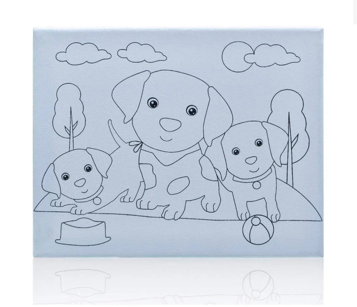 Stretched Canvas Pre Marked baby dog 8X10 (1pcs) pack of 1