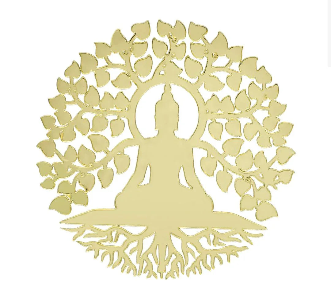 Acrylic The Bodhi Tree Buddha MDF Cutout 4x4 Inch