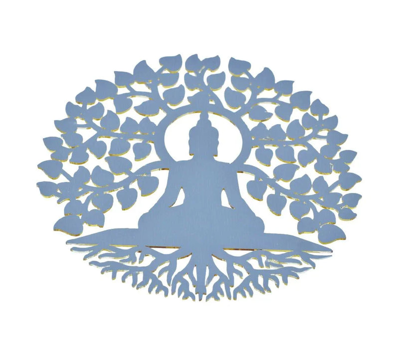 Acrylic The Bodhi Tree Buddha MDF Cutout 4x4 Inch