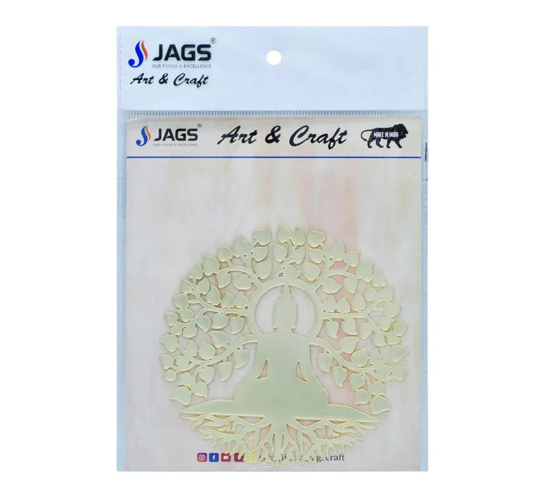 Acrylic The Bodhi Tree Buddha MDF Cutout 4x4 Inch