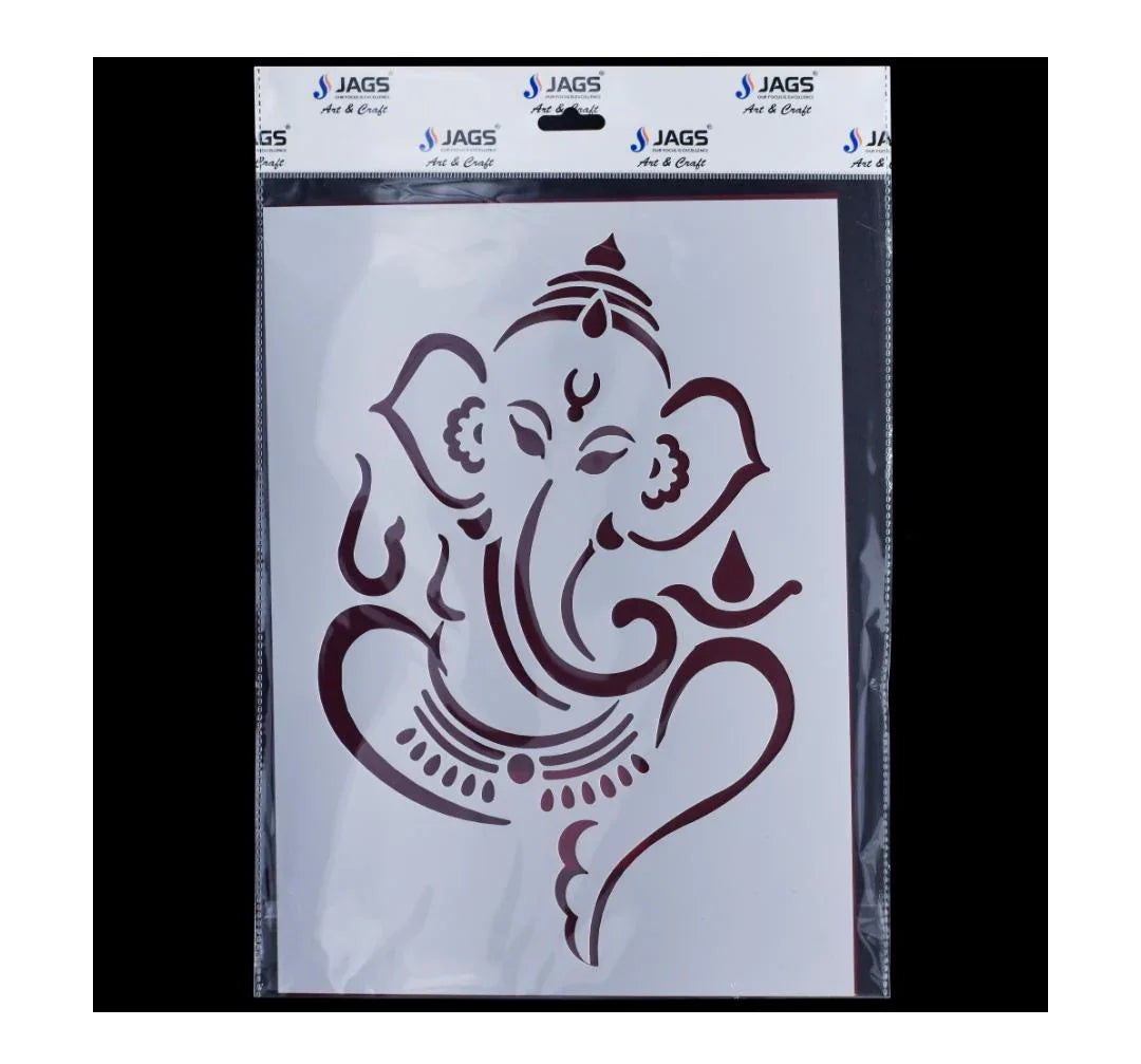 Jags Stencil Plastic A4 Ganesh (1 No)