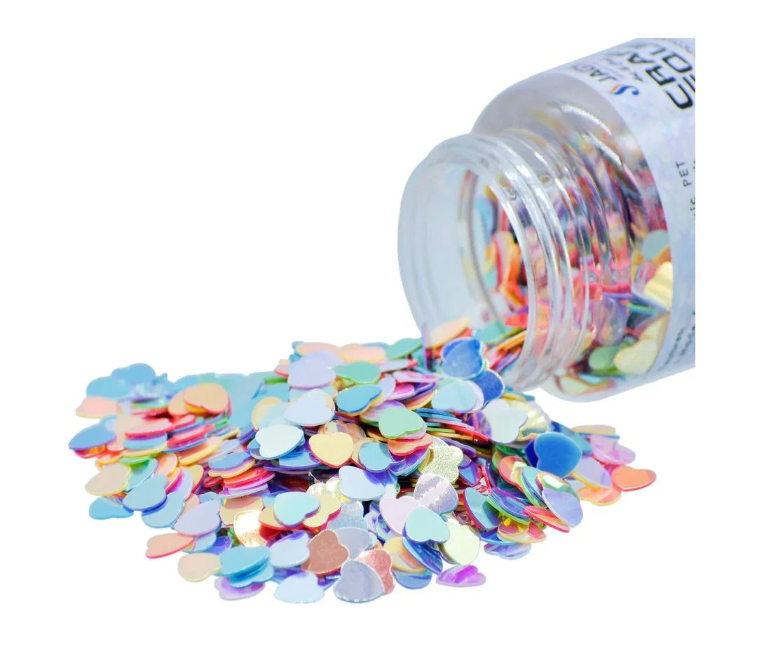 Jags Craft Sequins Multi Colour 20GMS Heart 5MM