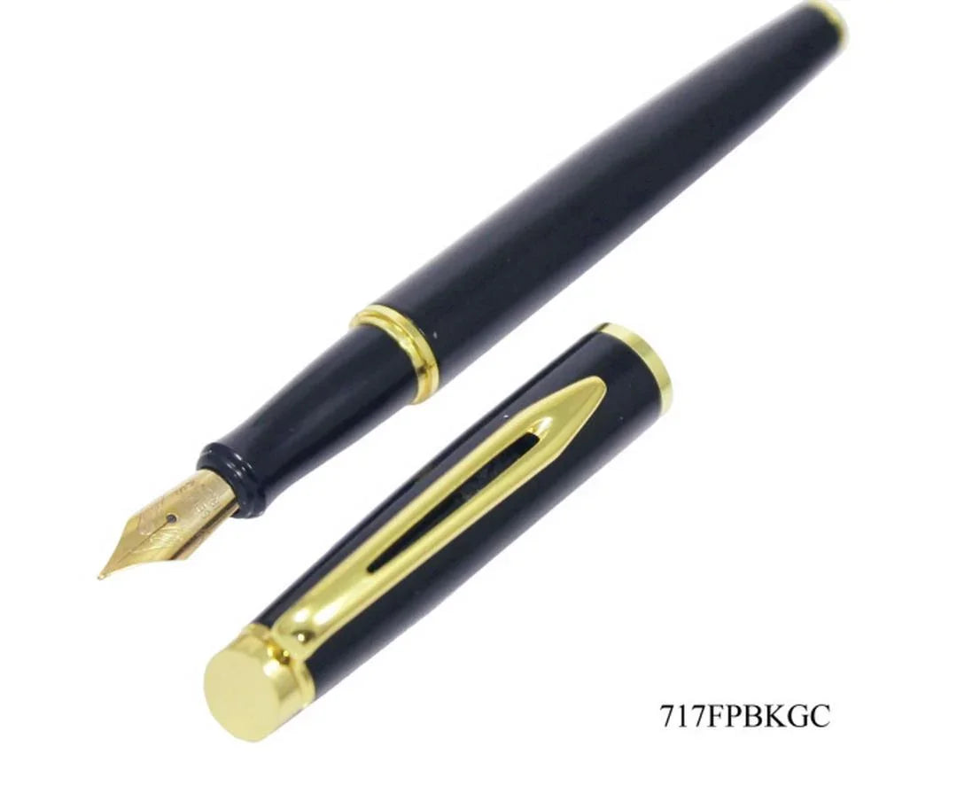 Fountain Pen Black Golden Clip