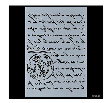 Jags Stencil Plastic A5 Words Design