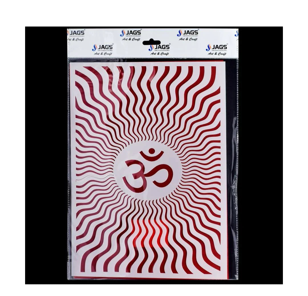 Jags Stencil Plastic A4 OM (3 No)