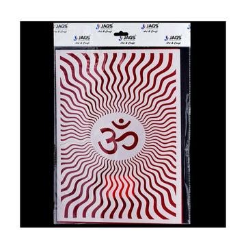 Jags Stencil Plastic A4 OM (3 No)
