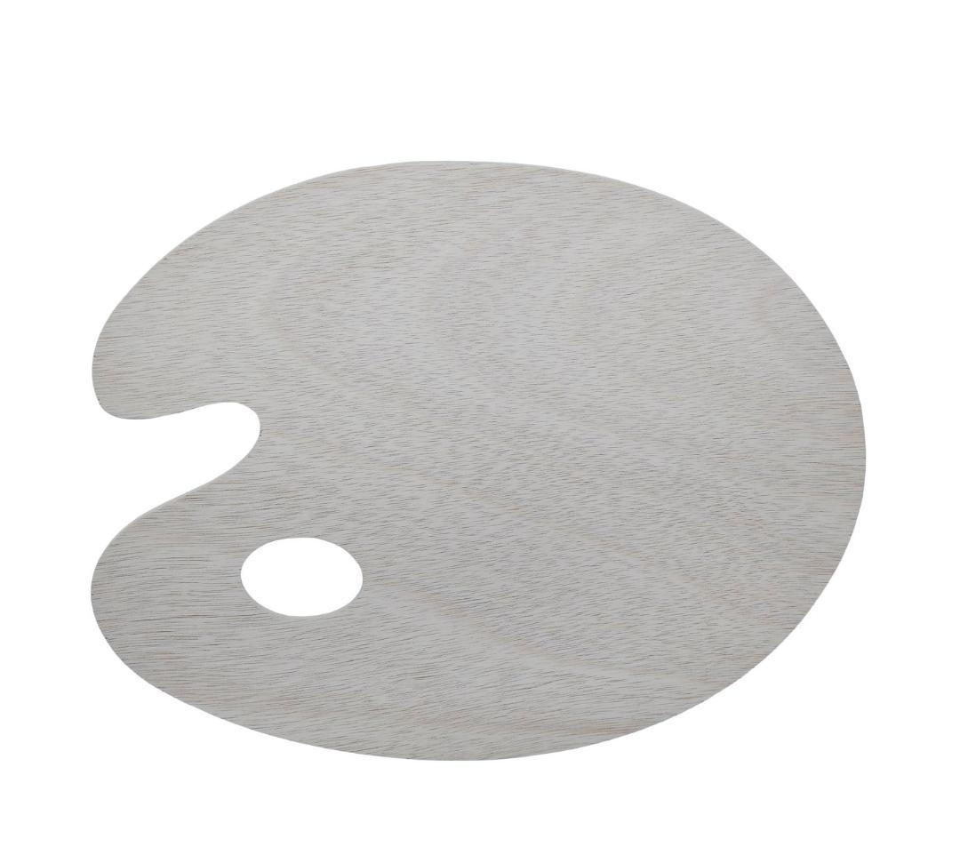 Wooden Plate Drawing Oval 5MM 24x30cm
