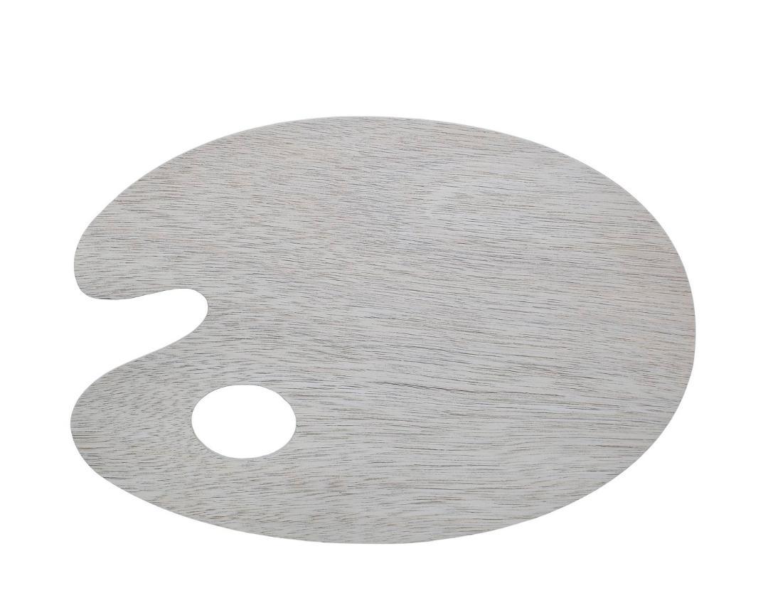 Wooden Plate Drawing Oval 5MM 20x30cm