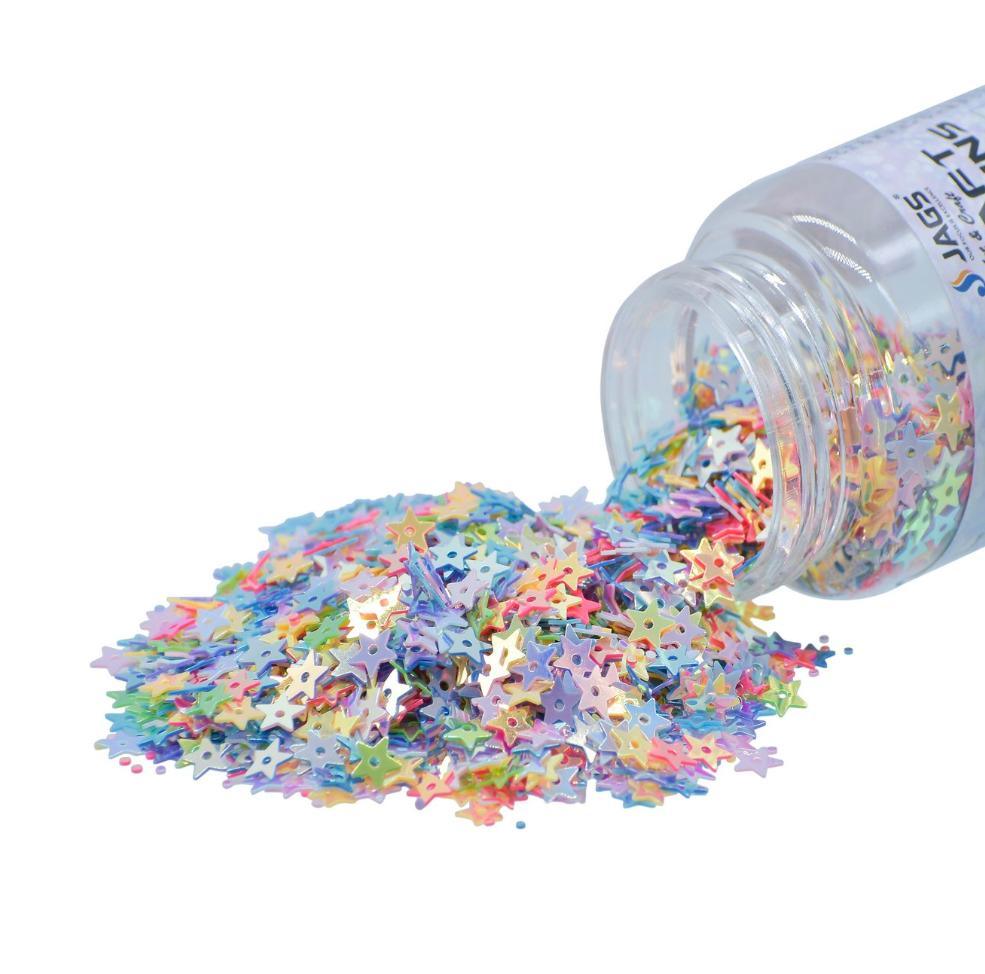 Jags Craft Sequins Multi Colour 20GMS Star 4MM