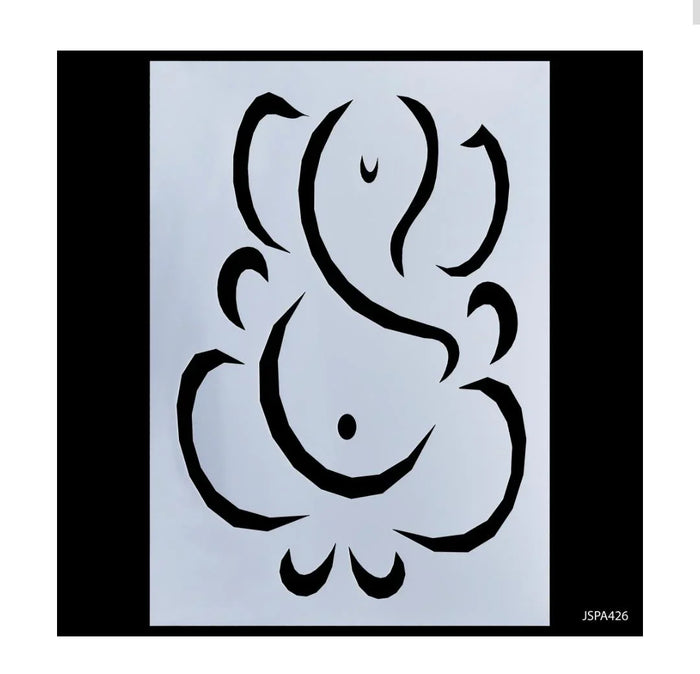 Jags Stencil Plastic A4 Ganesh (2 No)