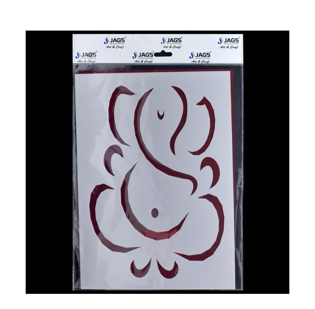 Jags Stencil Plastic A4 Ganesh (2 No)