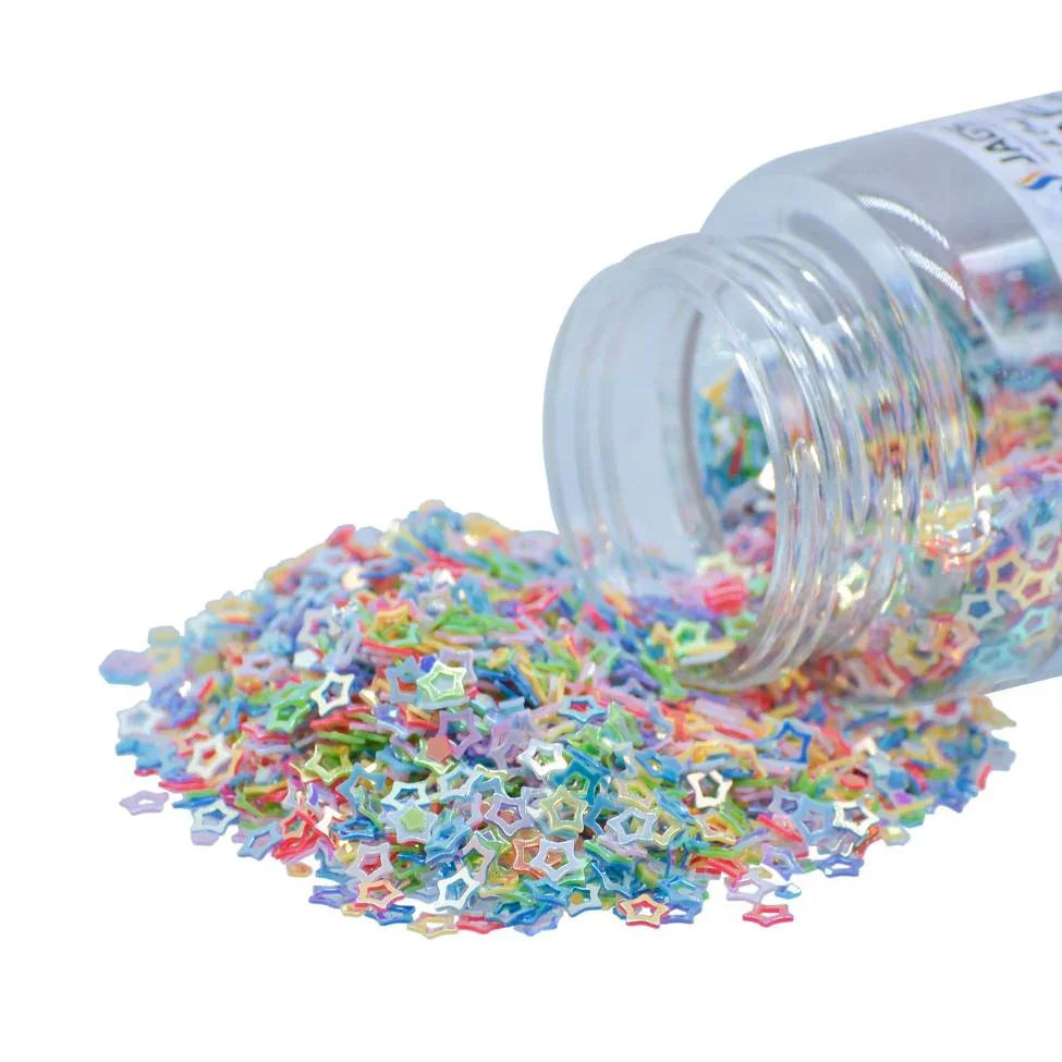 Jags Craft Sequins Multi Colour 20GMS Star 3MM