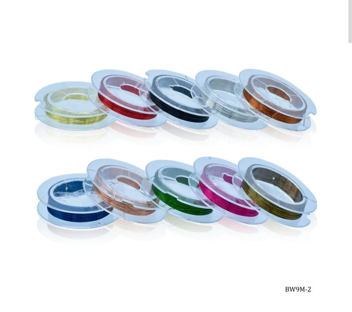 Jewellery Essential  Beading Wire Roll 9M | Mix Colour | Pack Of 1