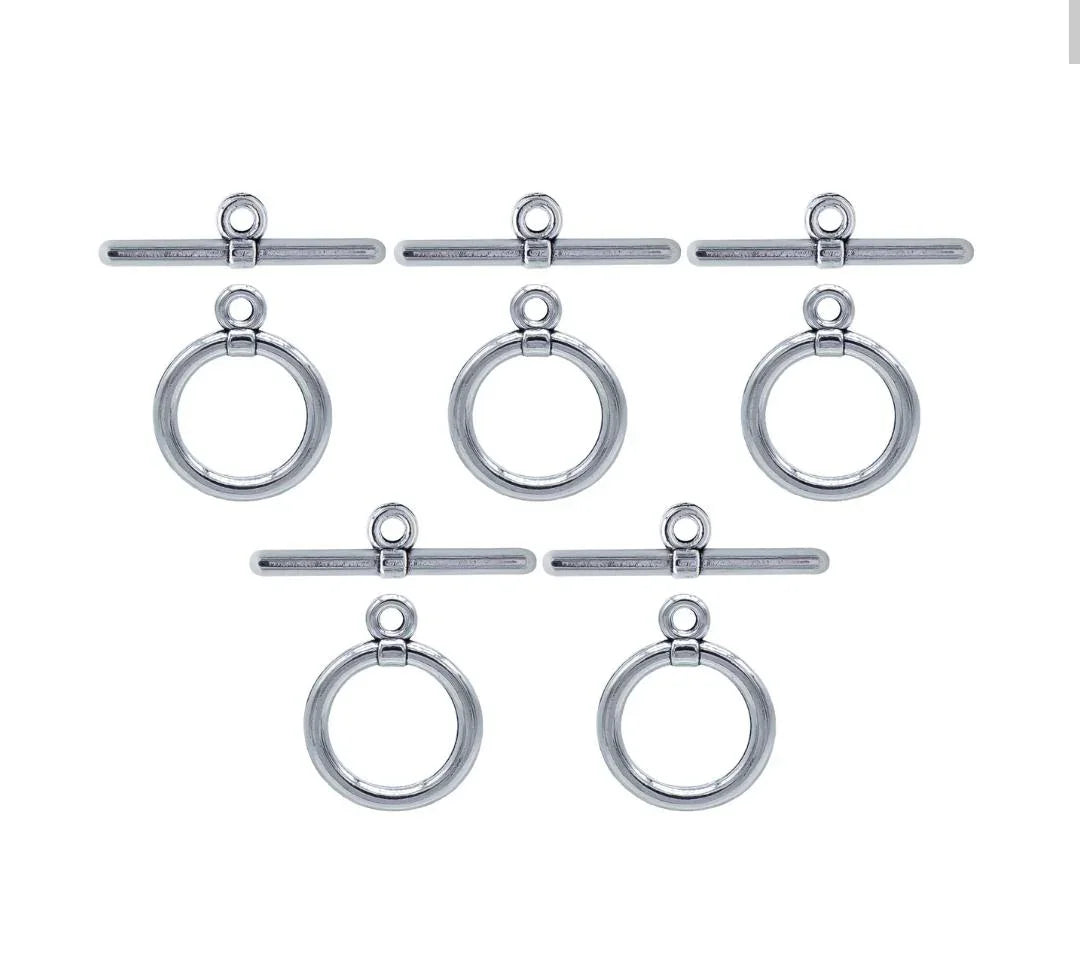 Metal Craft Fitting 5 Pcs Set Toggle Clasp