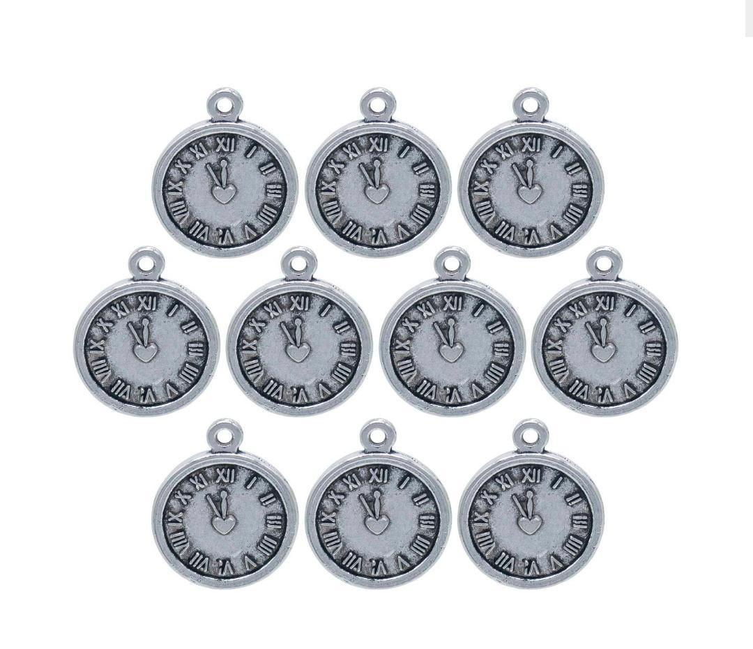 Metal Craft Fitting 10 Pcs Roman Clock