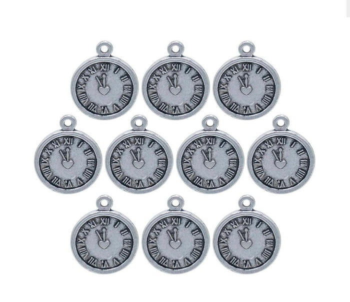 Metal Craft Fitting 10 Pcs Roman Clock