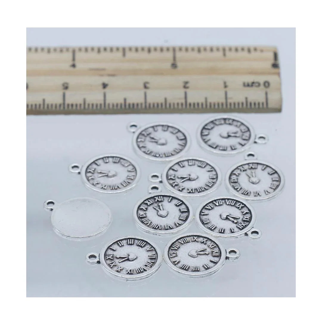 Metal Craft Fitting 10 Pcs Roman Clock