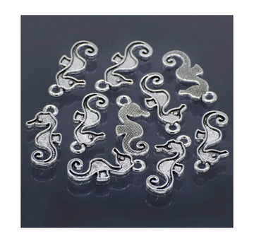 Metal Craft Fitting Sea Horse Set 10 Pieces