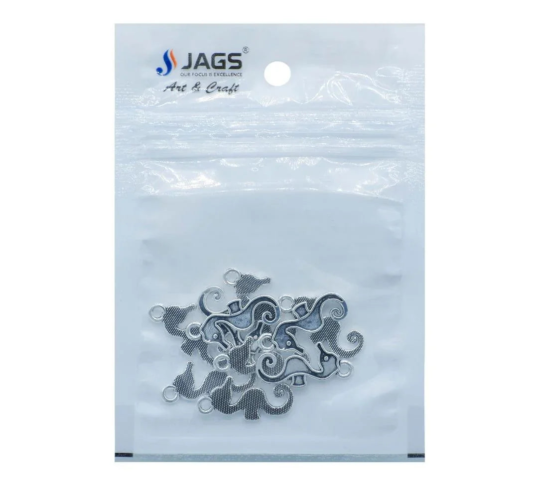 Metal Craft Fitting Sea Horse Set 10 Pieces