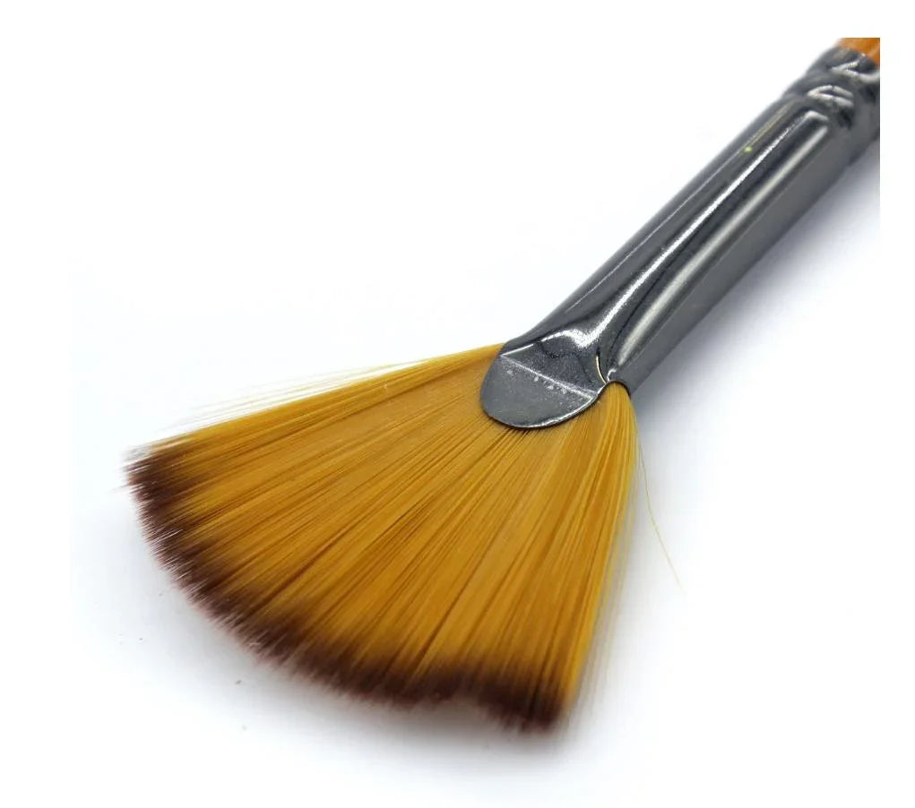 Artist Fan Brush – Size 10 | 1 Pc Blending & Texture Tool for Acrylic & Oil Painting