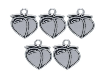Strawberry Metal Craft Charms – Set of 10