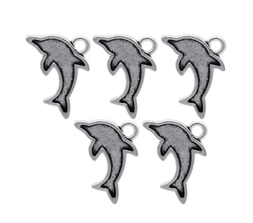 Dolphin Charms for Resin & Craft – 5 Pcs | MC-3629 | Metal Craft Fitting